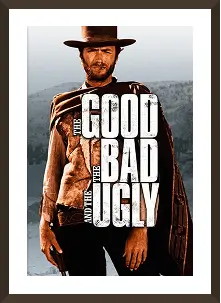 Un cuadro de la película El bueno, el feo y el malo.